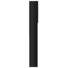 Vidaxl Omara za pralni stroj visok sijaj črna 64x25,5x190 cm