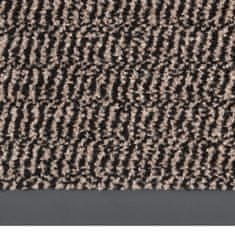 Vidaxl Predpražnik taftani 60x150 cm temno rjav