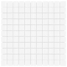 Vidaxl Mozaik ploščice 22 kosov bele 30x30 cm steklo