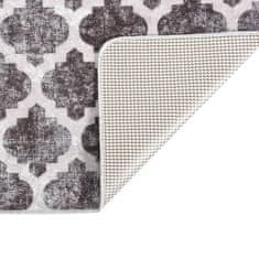 Vidaxl Pralna preproga 120x180 cm večbarvna protizdrsna