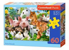 Castorland Puzzle Prijatelji na kmetiji 60 kosov