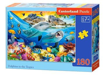 Castorland Puzzle Delfini v tropih 180 kosov