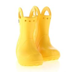 Crocs Dežni škornji čevlji za v vodo rumena 32 EU Handle Rain Boot Kids