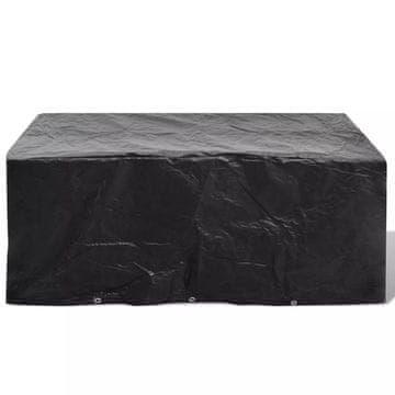Vidaxl Pokrivalo za vrtno pohištvo z 8 obročki 240x140x90 cm