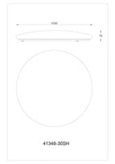 Globo LED Stropna svetilka Globo SAJAMA I 41348-30SH
