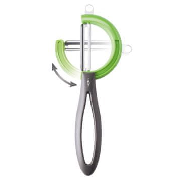 moHA! Lupilec zelenjave z vrtljivim rezilom Reverso / zelen / pvc, inox