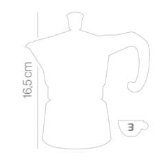 Forever Moka Pots Zelena kafetiera Miss Prestige zelena / za 3 skodelice / aluminij