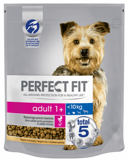 Perfect fit pasja hrana za odrasle pse malih in srednjih pasem Adult, piščanec, XS/S, 1,4 kg