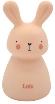 Olala zajček Lois nočna lučka, na baterije, rumena