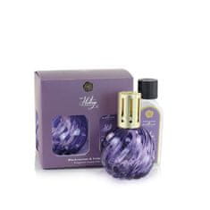 Ashleigh & Burwood VIJOLIČNA katalitična svetilka in darilni komplet polnila BLACKCURRANT & CEDARWOOD
