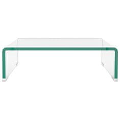 Vidaxl Stojalo za TV/Računalniški Zaslon Prosojno Steklo 40x25x11 cm