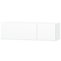 Vidaxl TV omarica iverna plošča 120x40x34 cm visok sijaj bela