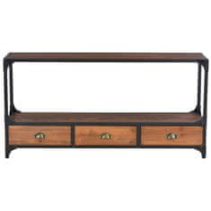 Vidaxl TV omarica s 3 predali 120x30x60 cm trdna borovina