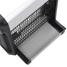 Vidaxl Ubijalec insektov črn aluminij in ABS 12 W