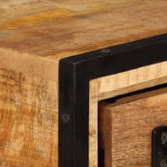 Vidaxl TV omarica s predali 120x30x40 cm trden mangov les