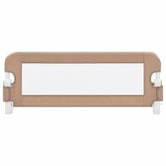 Vidaxl Posteljno varovalo za otroke taupe 102x42 cm poliester