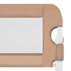 Vidaxl Posteljno varovalo za otroke taupe 102x42 cm poliester