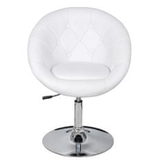 Vidaxl Barski stoli 2 kosa belo umetno usnje