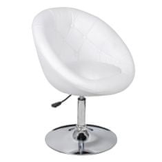 Vidaxl Barski stoli 2 kosa belo umetno usnje