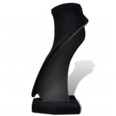 Vidaxl Flanelasto stojalo za ogrlice črno 9 x 8,5 x 15 cm 4 kosi