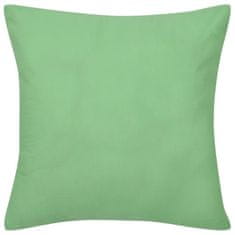 Vidaxl Prevleke za Blazine 40 x 40 cm 4 kosi Bombaž Zelene Barve