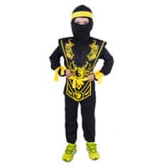 Rappa Otroški rumeni ninja kostum (M)