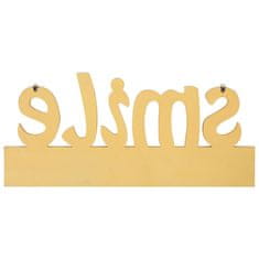 Vidaxl Stenski obešalnik za plašče SMILE 50x23 cm