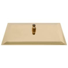 Vidaxl Tuš glava nerjaveče jeklo 50x50 cm kvadratna zlata