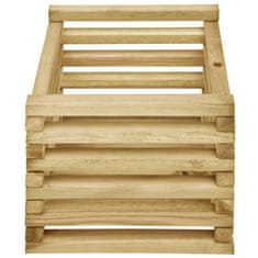 Vidaxl Visoka greda 40x40x38,5 cm impregnirana borovina