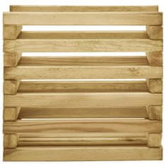 Vidaxl Visoka greda 40x40x38,5 cm impregnirana borovina