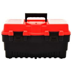 shumee Škatla za orodje, plastična, 462x256x242 mm, rdeča