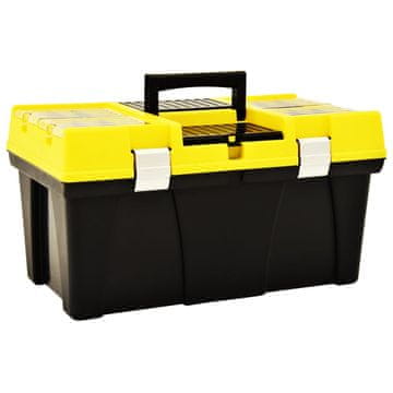 Vidaxl vidaXL Škatla za orodje iz plastike 595 x 337 x 316 mm rumena