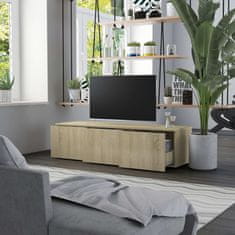 Vidaxl TV omarica sonoma hrast 120x34x30 cm iverna plošča