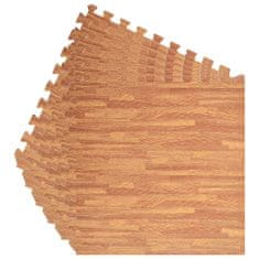 Greatstore Talne podloge 6 kosov vzorec lesa 2,16 ㎡ iz EVA pene