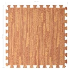 Greatstore Talne podloge 24 kosov vzorec lesa 8,64 ㎡ iz EVA pene