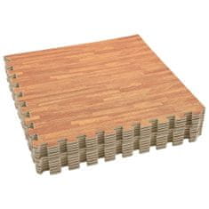 Greatstore Talne podloge 12 kosov 4,32 ㎡ vzorec lesa iz EVA pene