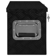 shumee Aluminijasta škatla 80x30x35 cm črne barve