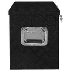 Vidaxl Aluminijasta škatla 90,5x35x40 cm črne barve