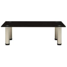 Vidaxl TV stojalo črno 60x35x17 cm kaljeno steklo