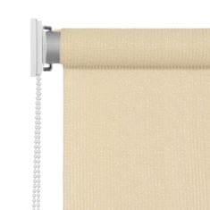 Vidaxl Zunanje rolo senčilo 240x140 cm krem barve