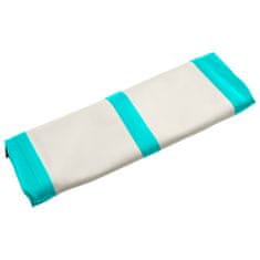Vidaxl Napihljiva gimnastična podloga s tlačilko 400x100x20 cm zelena