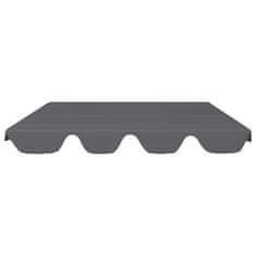 Vidaxl Streha za vrtno gugalnico antracitna 150/130x70/105 cm