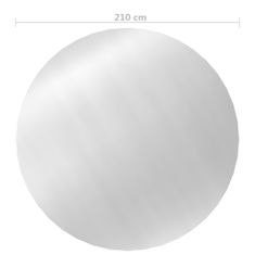 Greatstore Bazenska membrana, srebrna, 210 cm, PE