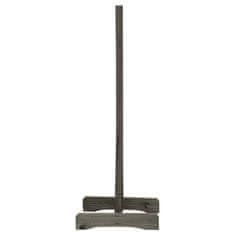 Vidaxl Vrtna mrežasta ograja siva 150x80 cm trden les jelke