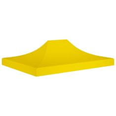 Vidaxl Streha za vrtni šotor 4x3 m rumena 270 g/m2