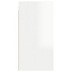 Vidaxl TV omarica visok sijaj bela 30,5x30x60 cm iverna plošča