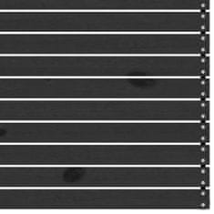 Vidaxl Vrtna sedežna garnitura 4-delna črna trdna borovina