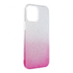 Bling ovitek za iPhone 13 Mini, silikonski, z bleščicami, srebrno-roza