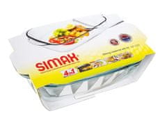 Simax Pekač SIMAX, steklen, kvadraten, s pokrovom, 5,5 l (3,20/2,30)