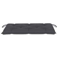 Vidaxl Blazina za vrtno klop antracitna 110x50x7 cm blago